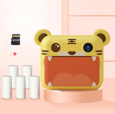 Appareil photo instantané Fidtoy pour enfants – Appareil photo pour tout-petits avec impression thermique et coloriage créatif