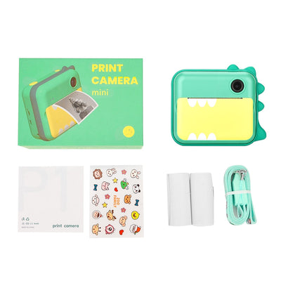 Appareil photo instantané Fidtoy pour enfants – Appareil photo pour tout-petits avec impression thermique et coloriage créatif