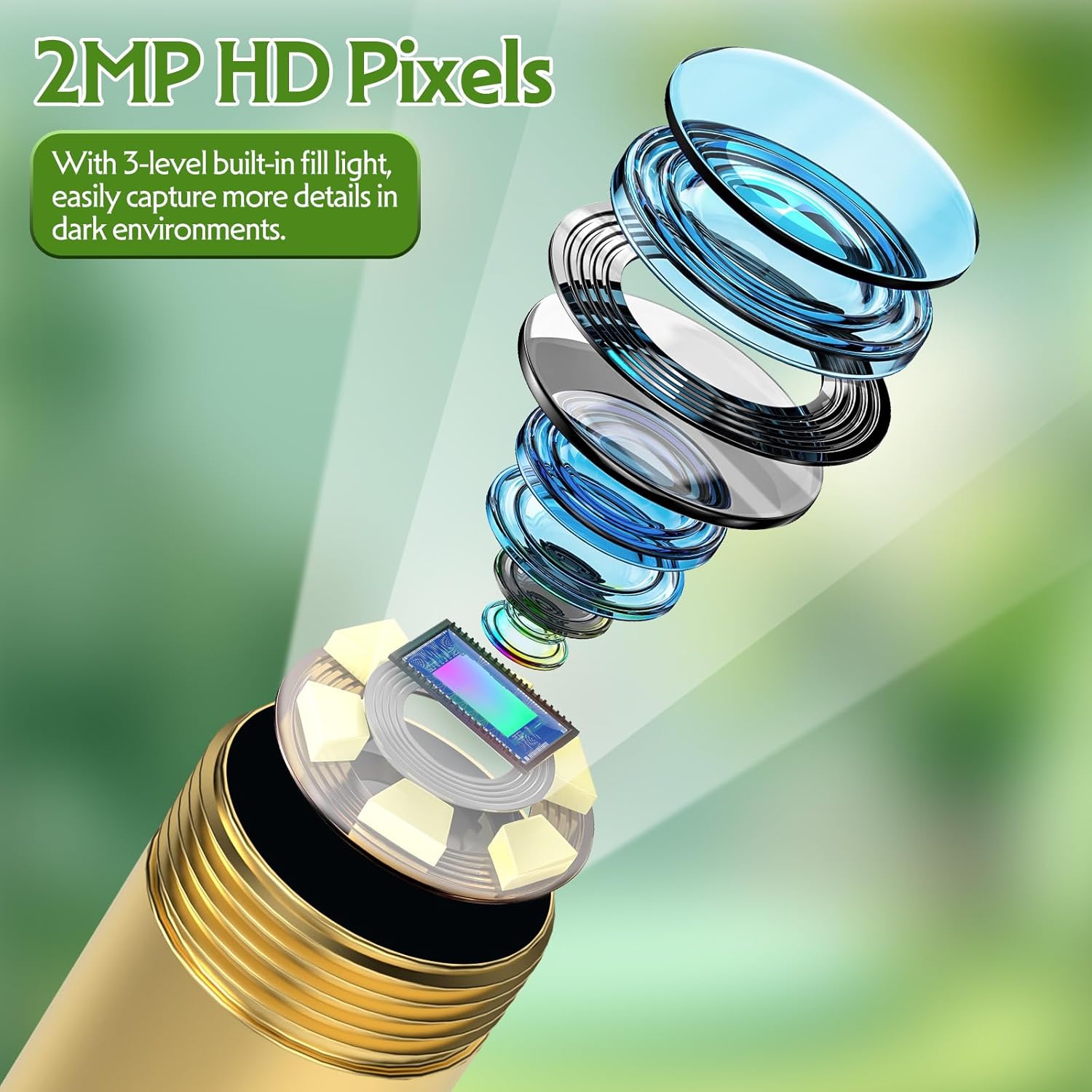 Endoscopio para niños con luz LED – Juguete educativo STEM para exploradores curiosos