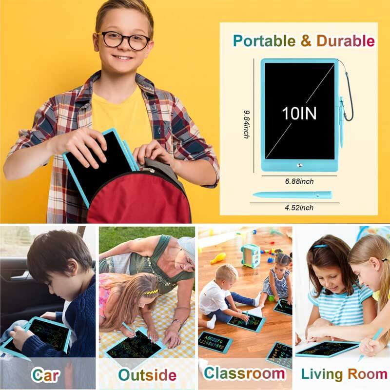Fidtoy 15-Inch Colorful LCD Drawing Tablet – Magnetic Doodle Board for Kids 3–8