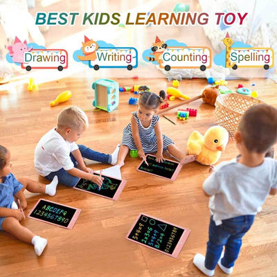 Fidtoy 15-Inch Colorful LCD Drawing Tablet – Magnetic Doodle Board for Kids 3–8
