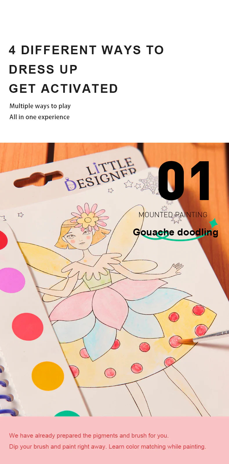 Little Designer - Princess Ball | Fashion Design with Fabrics, Accessory stickers, colors