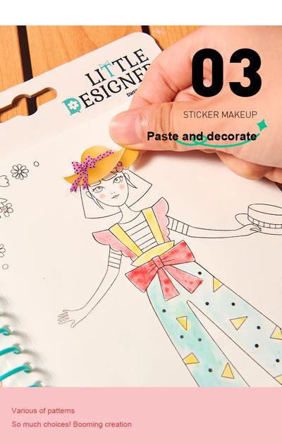 Little Designer - Princess Ball | Fashion Design with Fabrics, Accessory stickers, colors