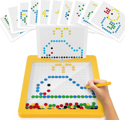 Fidtoy Magnetic Drawing Board for Kids – Montessori Art & Creative Bead Toy for Toddlers