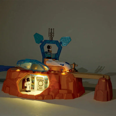 Fidtoy Space Train Set Toy Mars Railway Exploration Playset