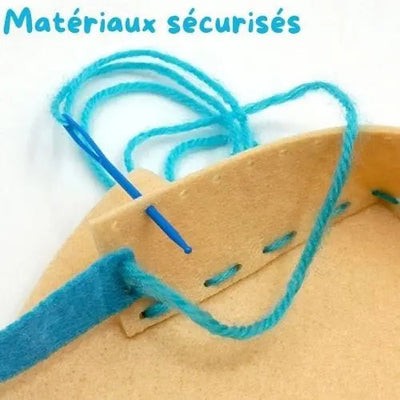 Fidtoy Kit de Couture Bricolage pour Enfants – 8 Projets de Sac à Main de Dessin Animé, Kit d'Artisanat Sûr pour Débutants pour la Créativité et la Motricité Fine