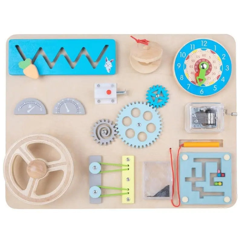 Fidtoy Montessori Awakening Panel for Toddlers – Educational Wooden Learning Toy for Early Development