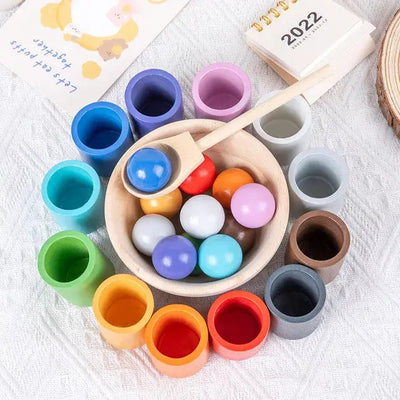 Montessori : Associer les couleurs de l'arc-en-ciel