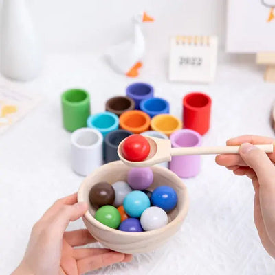 Montessori : Associer les couleurs de l'arc-en-ciel
