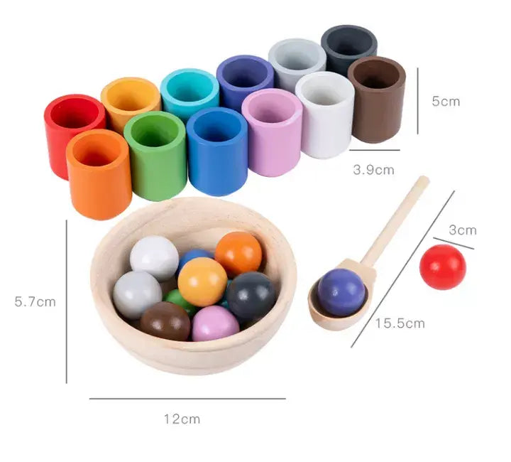 Montessori : Associer les couleurs de l'arc-en-ciel
