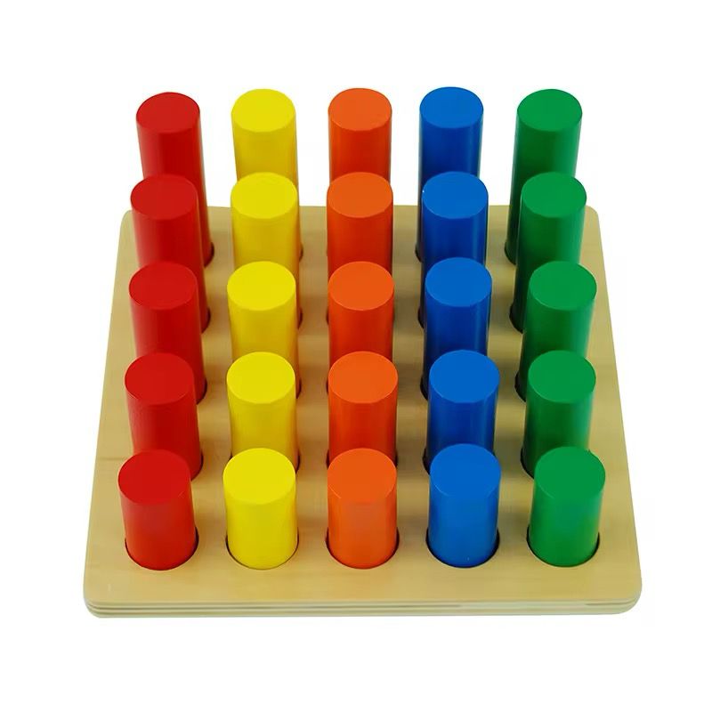 Puzzle de cylindres Montessori - Matériel sensoriel