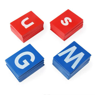 Lettres rugueuses Montessori majuscules et minuscules – Matériel sensoriel pour l'apprentissage de l'écriture précoce