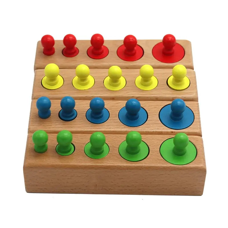 Blocs de volume Montessori Fidtoy – Jouet éducatif en bois pour tout-petits
