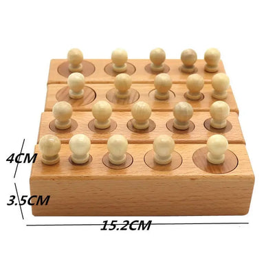 Blocs de volume Montessori Fidtoy – Jouet éducatif en bois pour tout-petits