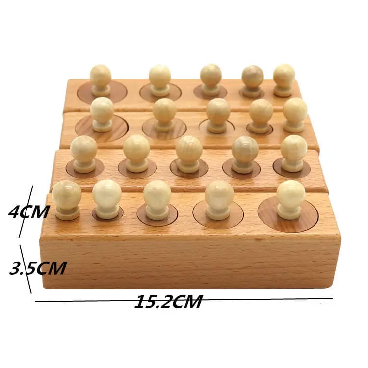 Blocs de volume Montessori Fidtoy – Jouet éducatif en bois pour tout-petits