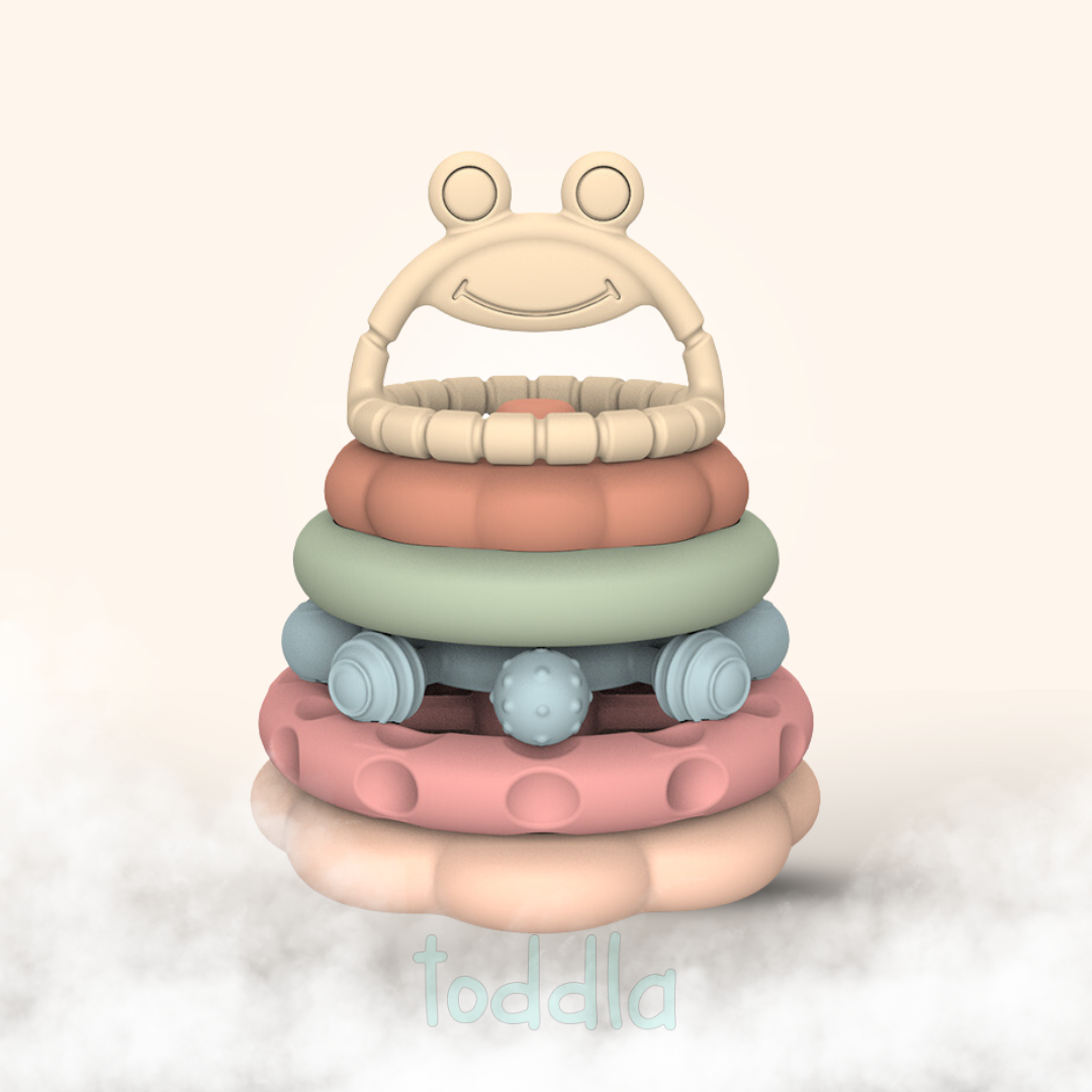 Fidtoy Montessori Jouet de dentition empilable pour bébés