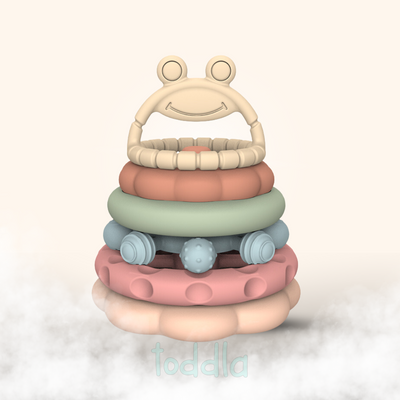 Fidtoy Montessori Jouet de dentition empilable pour bébés