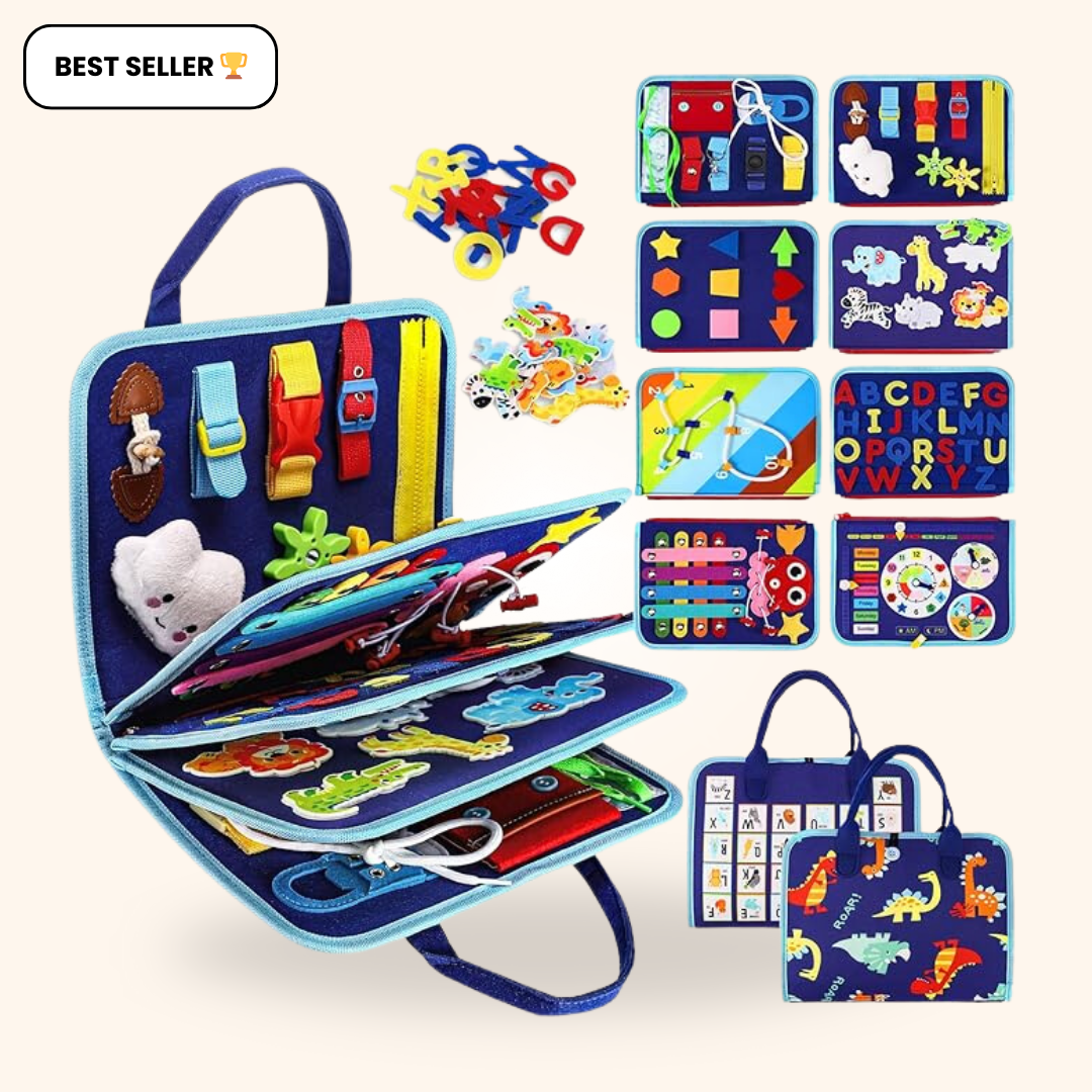 Fidtoy Montessori Busy Board for Toddlers Travel Learning Toy
