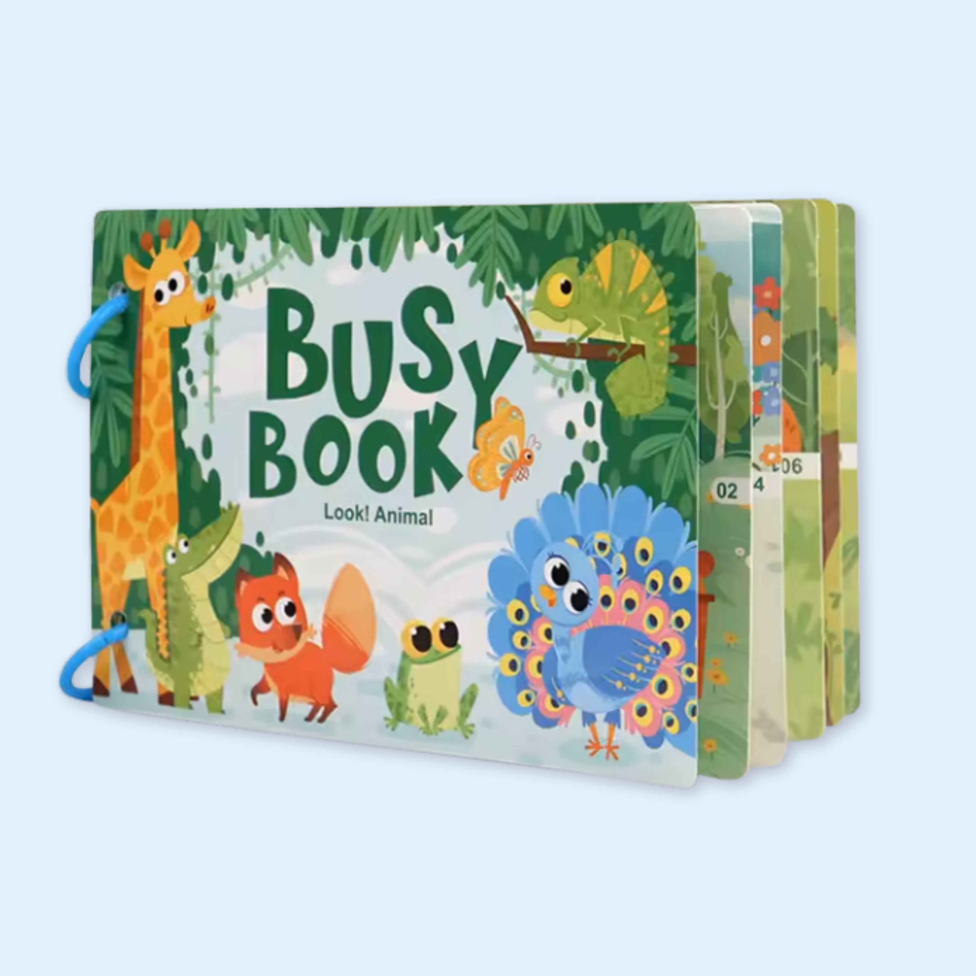 Fidtoy Montessori Busy Book for Toddlers Interactive Learning Alphabet