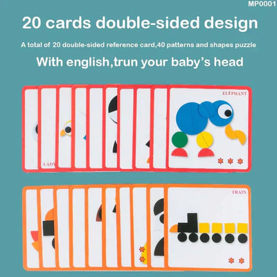 Fidtoy Montessori Geometric Puzzle