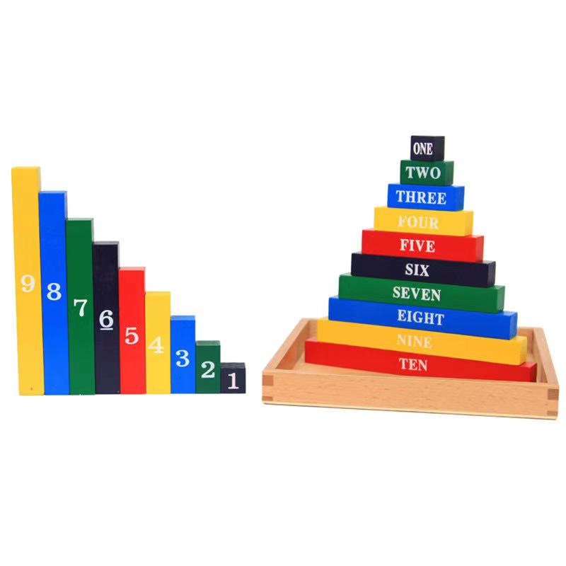 Baguettes numériques en bois – Les meilleurs jouets Montessori