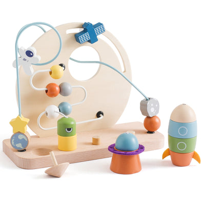 Wooden Space Bead Maze