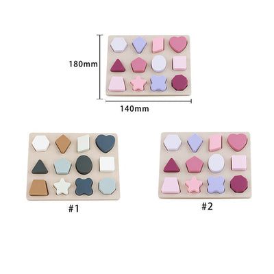 Montessori silicone shape puzzle