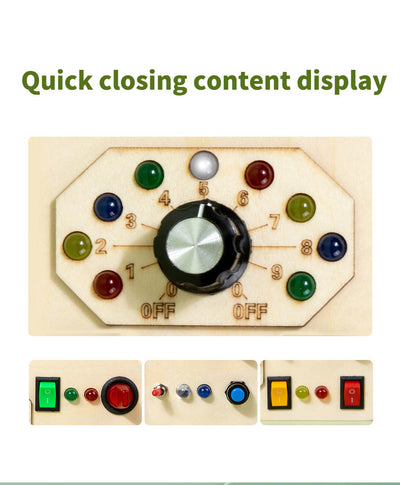 Deluxe Large Portable  LED Light Switches Busy Board C