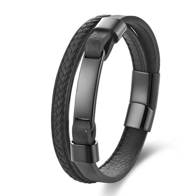 FREE Today: Balance and Calm Braided Design Leather Double Layer Bracelet - image 2
