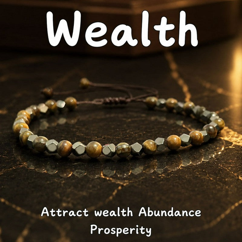 FREE Today: Confidence and Courage Tiger Eye Black Magnetite Braided Adjustable Bracelet - Tiger Eye (Wrist Circumference: 5.9-7.9 in/15-20 cm) - image 0