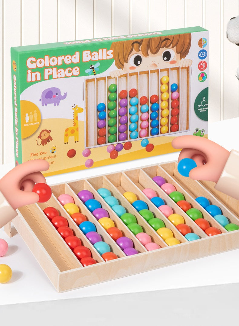 Tableau de tri des couleurs Montessori avec balle