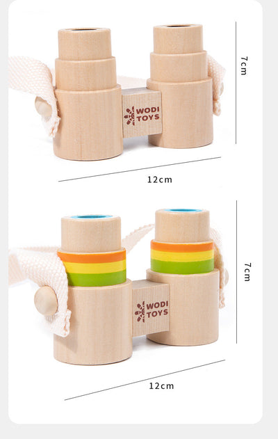 Juguete Binoculares de Madera para Niños