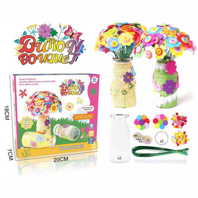 Kit de bricolage pour bouquets de boutons et de feutre