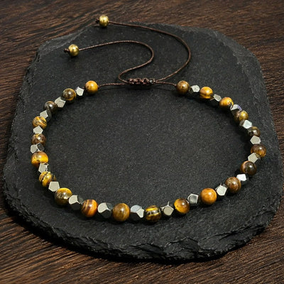 FREE Today: Confidence and Courage Tiger Eye Black Magnetite Braided Adjustable Bracelet - image 1