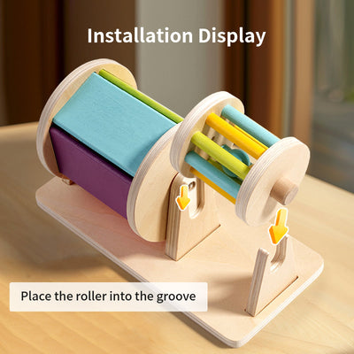 Tambour double Montessori pour tout-petits avec miroir et son