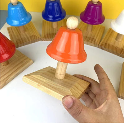 Deluxe Percussion Bell Set of 8 Tone Kids Musical Instrument Sound Toy