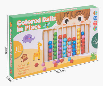 Tableau de tri des couleurs Montessori avec balle