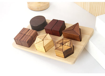 Premium Natural Wood Educational Toy Set