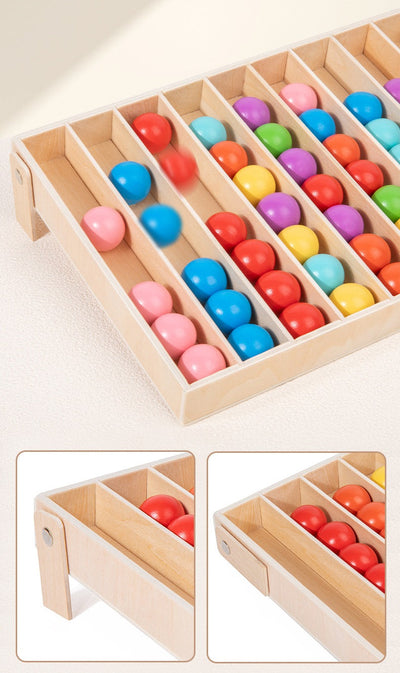 Tableau de tri des couleurs Montessori avec balle
