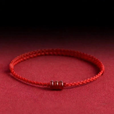 FREE Today: Confidence and Protection Minimalist Red Agate Abacus Bead Bracelet Anklet - Red Bracelet (Wrist Circumference: 5.5–7.1 in/14–18 cm) - image 0