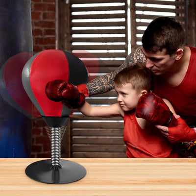 Fidtoy Sac de frappe de table – Sac de boxe à ventouse pour le bureau