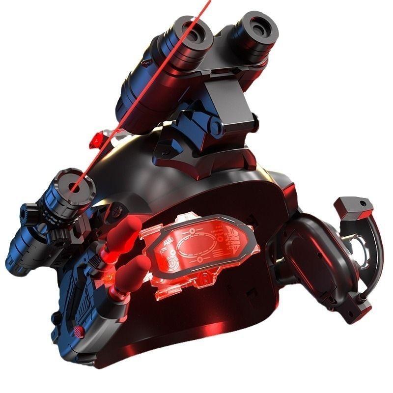 Casque Tactique Multifonctionnel Modèle Enfant Ensemble Extérieur avec Jumelles, Lampe de Poche, Télescope Haute Définition, Microphone de Communication Infrarouge et Amplificateur Un Jouet Cadeau Parfait pour les Garçons