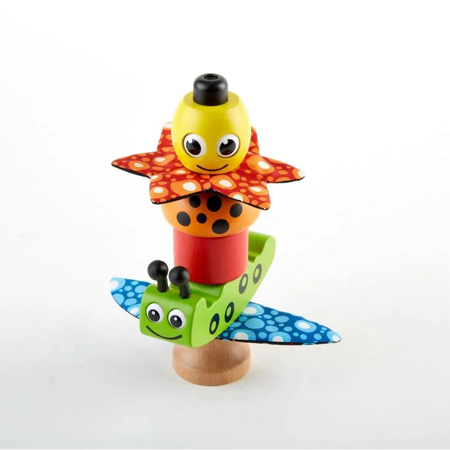 Juguete apilable de madera Fidtoy para niños pequeños: juego creativo