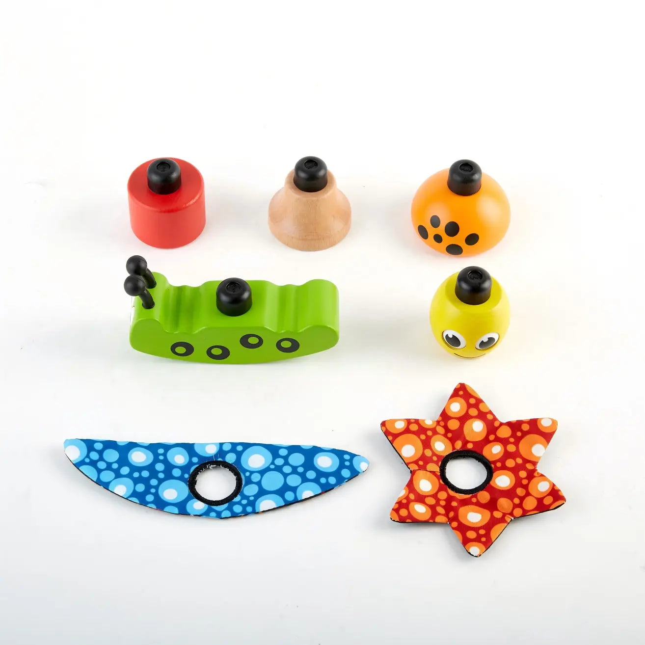 Juguete apilable de madera Fidtoy para niños pequeños: juego creativo