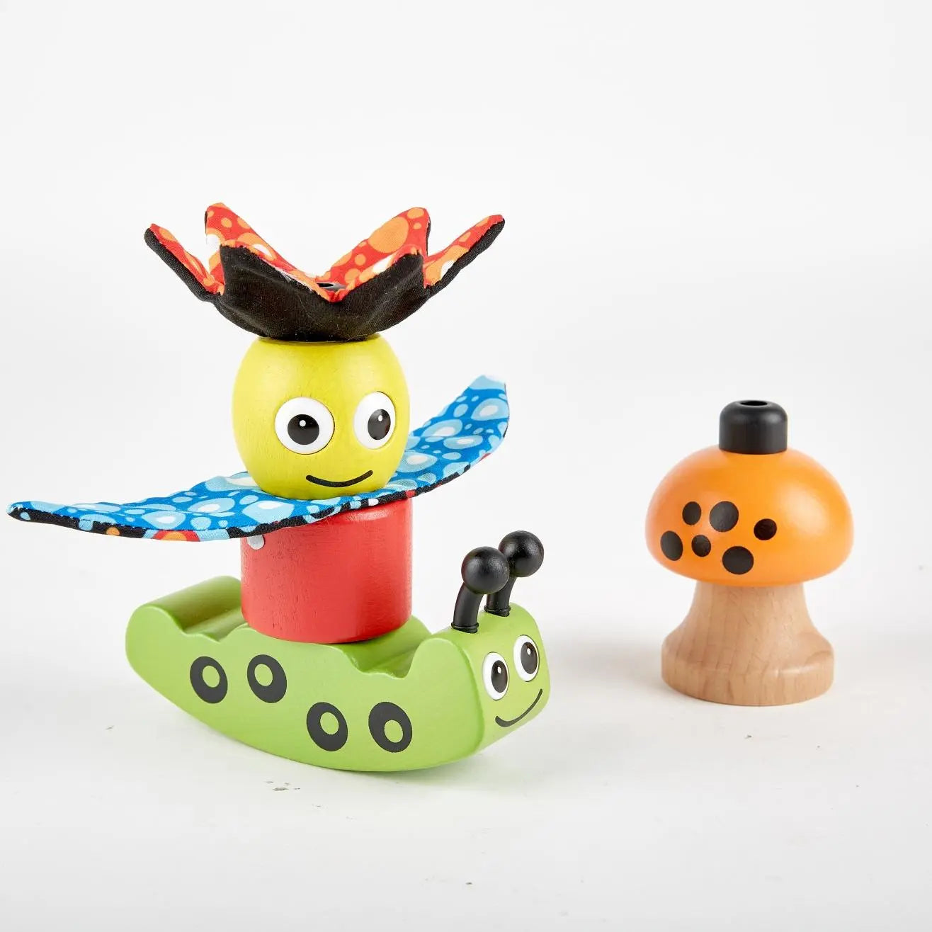 Juguete apilable de madera Fidtoy para niños pequeños: juego creativo