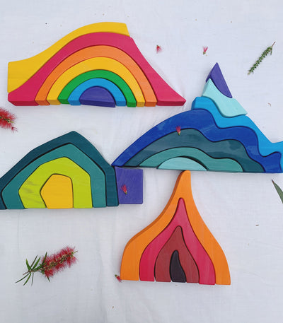 Four Elements Building Block  Rainbow Blocks !