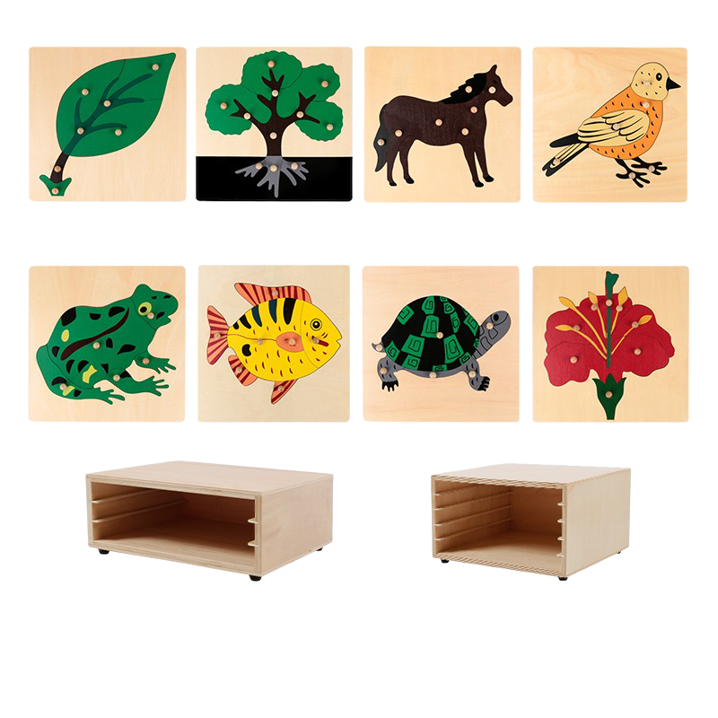 Rompecabezas de animales Montessori de primera calidad Rompecabezas de árbol