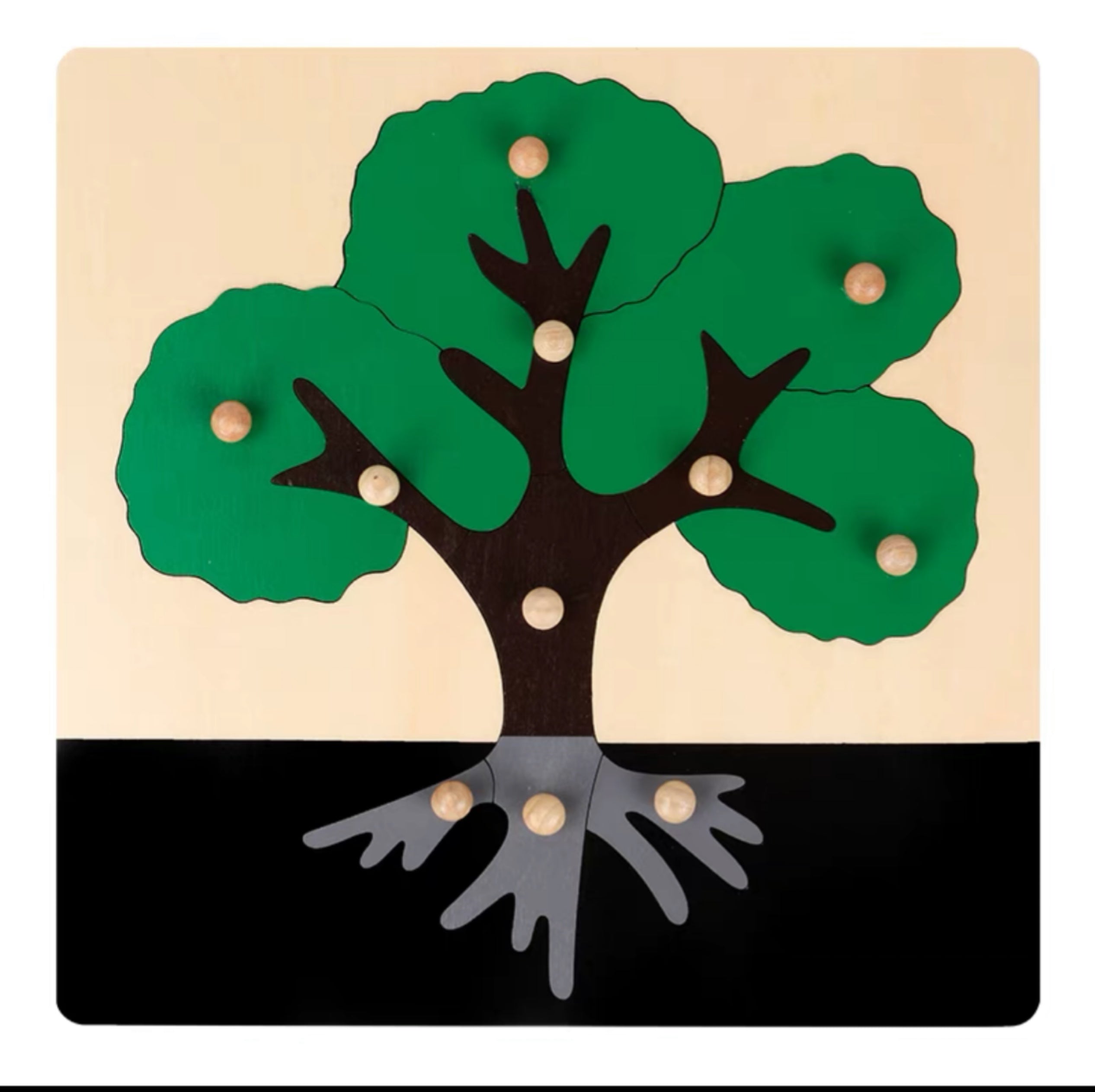 Rompecabezas de animales Montessori de primera calidad Rompecabezas de árbol