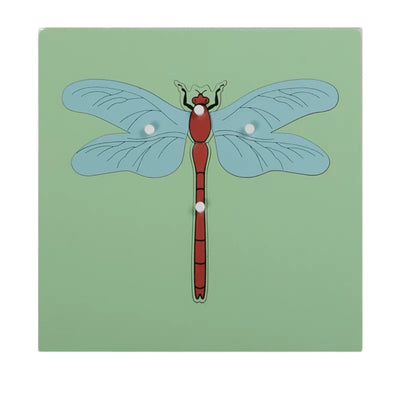 Puzzles d'animaux Montessori Tortue Oiseau Grenouille Cheval Poisson Coq Coccinelle Papillon Jouet éducatif en bois pour la maternelle et la petite enfance