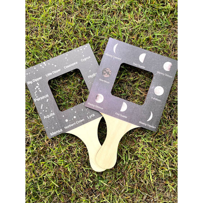 Large Wooden Pine Nature Guide View finder